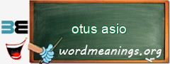 WordMeaning blackboard for otus asio